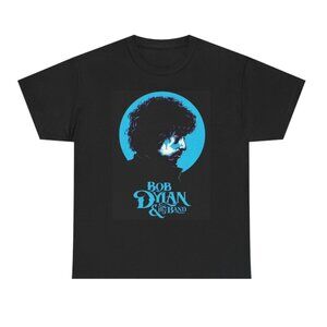 Bob Dylan And His Band Graphic T Shirt S-5XL NEW Unisex Heavy Cotton Tee